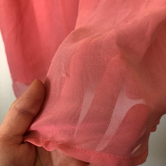 FREEBIRD Pink Boho Flounce Trim Party Wedding Guest Mini Dress Small / Medium ?? - Picture 11 of 14